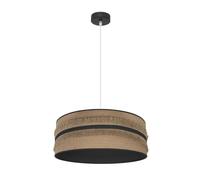 Fabrilamp colgante natalia 1xe27 negro/saco-negro regx50x50 cm