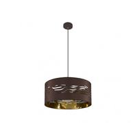 Abrila Niebla Marrón/Marrón-Oro - Colgante Moderno 1Xe27 40 Cm