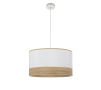 Fabrilamp colgante olga 1xe27 blanco/blanco-mad.clara regx50x50 cm