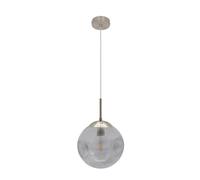 Fabrilamp colgante pinap 1xe27 niquel/ahumado regx25x25 cm