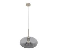 Fabrilamp colgante pinap 1xe27 niquel/ahumado regx28x28 cm