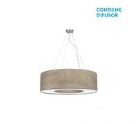 Fabrilamp colgante realizado en cromo pequeño modelo haiti 4luces
