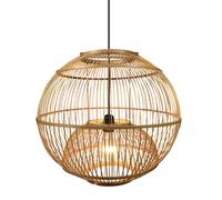 Fabrilamp colgante redondo bambú croton 1xe27 45d