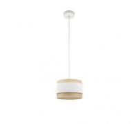 Fabrilamp colgante regulable modelo kandy 1luz natural/blanco