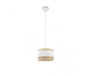 Fabrilamp colgante regulable modelo kandy 1luz natural/blanco