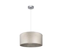 Fabrilamp colgante tania 1xe27 niquel/madera gris regx40x40 cm