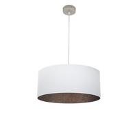 Fabrilamp colgante tatiana 1xe27 niquel/blanco-oxido regx50x50 cm
