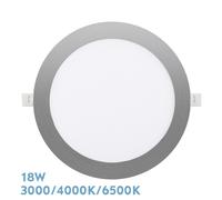Fabrilamp downlight empotrar silex 18w 3000-4000-6500k niquel 1620lm r