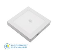 Fabrilamp Downlight de superficie Onix 18W Blanco 3000/4000/6500K con sensor movimiento/crepuscular