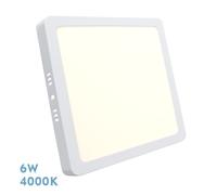 Fabrilamp downlight superficie cuadrado selenita 6w 4000k blanco 540 l