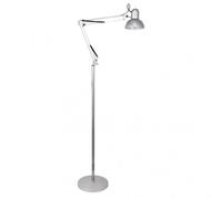 Fabrilamp flexo de pie articulable rutilo 1xe27 plata 180x28x28 cm