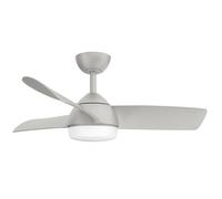 Fabrilamp Haur Ventilador de Techo con Motor DC 25W y Luz 24W Gris