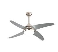 Fabrilamp Klod Ventilador de Techo con Motor DC y Luz Níquel