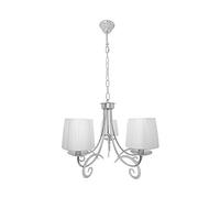 FABRILAMP Lampara clasica con pantallas LUXOR cromo 5 l