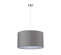Abrila Chanza Gris / Cromo - Colgante Moderno 2Xe27 40 Cm