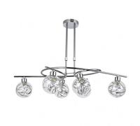 Fabrilamp lampara de 6 luces modelo varanasi cromo