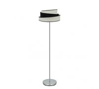 Fabrilamp lampara de pie bicolor en blanco-negro modelo hara