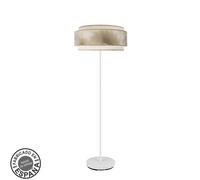 Fabrilamp lámpara de pie salon nepal 3p 1xe27 blanco/oro 40d
