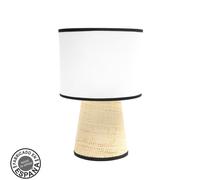 Fabrilamp lámpara de sobremesa camboya 1xe27 blanco/natural 25d