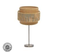 Fabrilamp lámpara de sobremesa grande samoa 1xe27 cuero/camel 30d