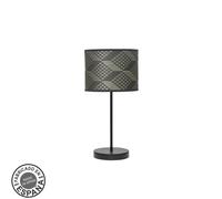 Abrila Moda Negro/Tetris Gris - Lámpara Sobremesa Moderno 1Xe14 17 Cm