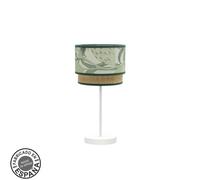 Fabrilamp lámpara de sobremesa peq. congo 1xe14 blanco/verde-natural