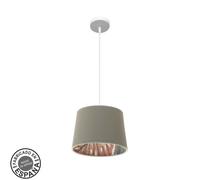 Abrila Tunez Blanco/Topo-Estampado - Colgante Moderno 1Xe27 30 Cm