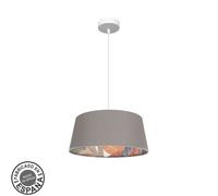 Abrila Tunez Blanco/Topo-Estampado - Colgante Moderno 1Xe27 40 Cm
