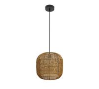 Fabrilamp lámpara de techo colgante fabio 1xe27 negro/natural 28d
