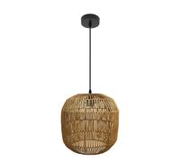Fabrilamp lámpara de techo colgante fabio 1xe27 negro/natural 33d