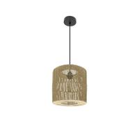 Fabrilamp lámpara de techo colgante fabriano 1xe27 negro/natural regx