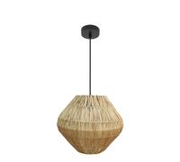 Fabrilamp lámpara de techo colgante nael 1xe27 negro/natural 37d