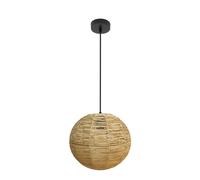 Fabrilamp lámpara de techo colgante orfeo 1xe27 negro/natural 30d