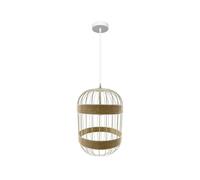 Fabrilamp lámpara de techo colgante piamonte 1xe14 blanco/natural reg