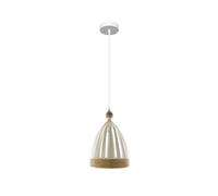 Fabrilamp lámpara de techo colgante portofino 1xe14 blanco/haya regx2