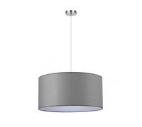 Abrila Chanza Gris / Cromo - Colgante Moderno 3Xe27 50 Cm