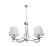 Fabrilamp lampara de techo modelo baeza cromo con pantalla blanca