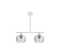 Fabrilamp lampara estela 2xe14 blanca regx41x13 cm c/cristal tallado t