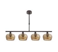 Fabrilamp lampara estela 4xe14 marron regx75x13 cm culipas cristal t