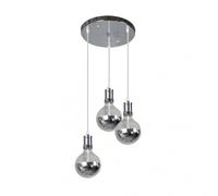 Fabrilamp lampara gala 3xe27 cromo/cromo bombillas incluidas 24w 2700k