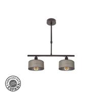 Fabrilamp lampara gilda 2xe14 marron regx43x14 cm