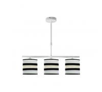 Fabrilamp lampara lineal 3 luces modelo karla blanca/beis regulable