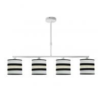Fabrilamp lampara lineal blanca/beis modelo karla 4xe14