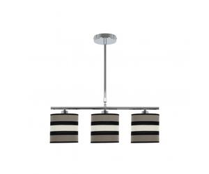 Fabrilamp lampara lineal de 3 luces modelo karla topo/beis