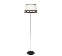 Abrila Dalia Beige / Marrón - Lámpara Pie Salón Clásico 1Xe27