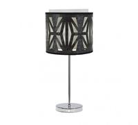 Fabrilamp lampara sobremesa cromo/madera negra modelo katerina