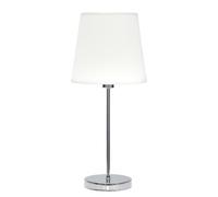 Fabrilamp lampara sobremesa maldivas 1xe14 cromo/blanca 20d