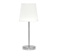 Fabrilamp lampara sobremesa maldivas 1xe14 niquel/blanco 20d