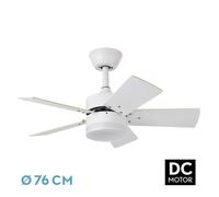 Fabrilamp Ventilador MARTA DC blanco con LED 36 W