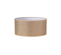 Fabrilamp - pantalla cilindrica jin e27 marron 40dx40dx21h cm tejido s